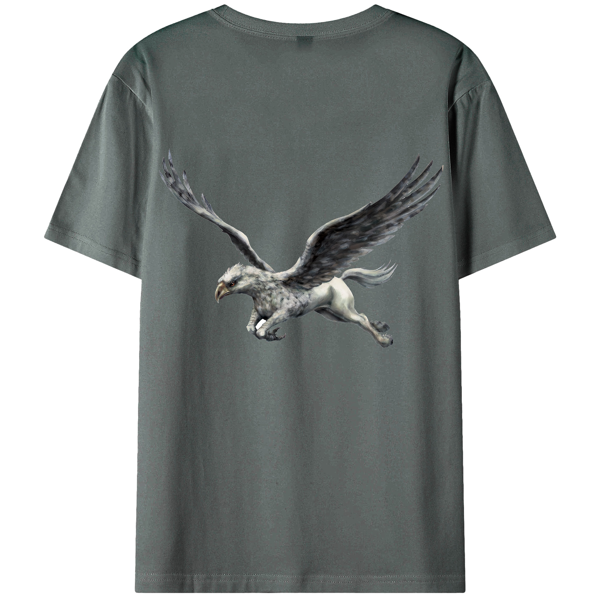 （画像用） Harry Potter ハリー・ポッターシリーズ 綿100％ メンズ半袖Tシャツ（バックプリント） 通気性